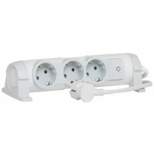 Legrand 3 Sockets с заземлением 1.5m 694621