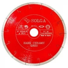 Solga Diamant Диск алмазный Hard Ceramics сплошной керамогранит 200мм/25,4 20010200 .