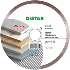 Диск алмазный DISTAR 1A1R 250x1,6x10x25,4 5D Hard ceramics (белый, гладкий)